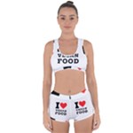 I love vegan food  Racerback Boyleg Bikini Set