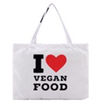I love vegan food  Zipper Medium Tote Bag