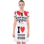 I love vegan food  Adorable in Chiffon Dress