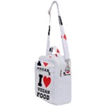 I love vegan food  Crossbody Day Bag