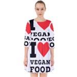 I love vegan food  Smock Dress