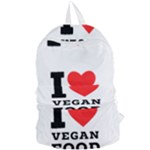 I love vegan food  Foldable Lightweight Backpack