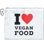 I love vegan food  Canvas Cosmetic Bag (XXXL)