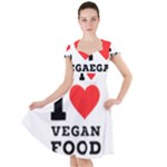 I love vegan food  Cap Sleeve Midi Dress