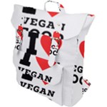I love vegan food  Buckle Up Backpack