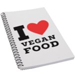 I love vegan food  5.5  x 8.5  Notebook