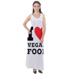 I love vegan food  Sleeveless Velour Maxi Dress