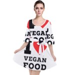 I love vegan food  Velour Kimono Dress