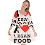 I love vegan food  Velour Kimono Dress