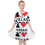 I love vegan food  Kids  All Frills Chiffon Dress