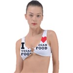 I love vegan food  Ring Detail Bikini Top