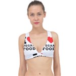 I love vegan food  Classic Banded Bikini Top