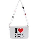 I love vegan food  Double Gusset Crossbody Bag