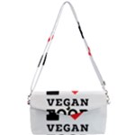 I love vegan food  Removable Strap Clutch Bag