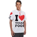 I love vegan food  Men s Polo Tee