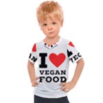 I love vegan food  Kids  Sports Tee