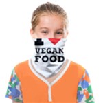 I love vegan food  Face Covering Bandana (Kids)