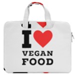 I love vegan food  MacBook Pro 16  Double Pocket Laptop Bag 