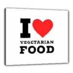 I love vegetarian food Canvas 24  x 20  (Stretched)