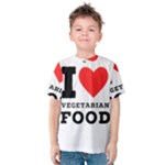 I love vegetarian food Kids  Cotton Tee