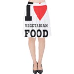 I love vegetarian food Velvet High Waist Skirt
