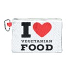 I love vegetarian food Canvas Cosmetic Bag (Medium)