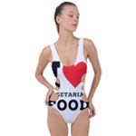 I love vegetarian food Side Cut Out Swimsuit