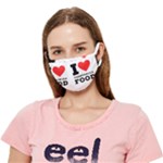 I love vegetarian food Crease Cloth Face Mask (Adult)
