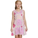  Kids  Sleeveless Tiered Mini Dress