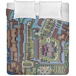 Arcade Game Retro Pattern Duvet Cover Double Side (California King Size)