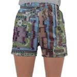 Arcade Game Retro Pattern Sleepwear Shorts