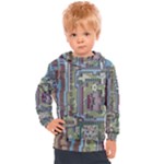 Arcade Game Retro Pattern Kids  Hooded Pullover