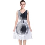 Washing Machines Home Electronic V-Neck Midi Sleeveless Dress 