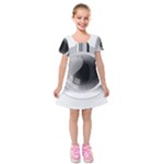 Washing Machines Home Electronic Kids  Short Sleeve Velvet Dress