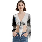 Washing Machines Home Electronic Trumpet Sleeve Cropped Top
