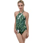 Green banana leaves Go with the Flow One Piece Swimsuit