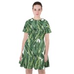 Green banana leaves Sailor Dress