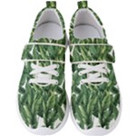 Green banana leaves Men s Velcro Strap Shoes