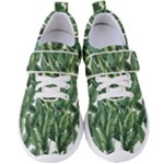 Green banana leaves Women s Velcro Strap Shoes