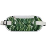 Green banana leaves Rounded Waist Pouch