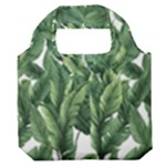 Green banana leaves Premium Foldable Grocery Recycle Bag