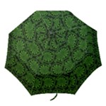 Green Floral Pattern Floral Greek Ornaments Folding Umbrellas