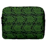 Green Floral Pattern Floral Greek Ornaments Make Up Pouch (Large)