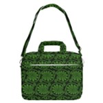 Green Floral Pattern Floral Greek Ornaments MacBook Pro 13  Shoulder Laptop Bag 