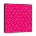 Pink Pattern, Abstract, Background, Bright Mini Canvas 8  x 8  (Stretched)
