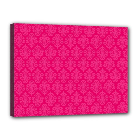 Pink Pattern, Abstract, Background, Bright Canvas 16  x 12  (Stretched) from UrbanLoad.com