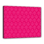 Pink Pattern, Abstract, Background, Bright Canvas 20  x 16  (Stretched)