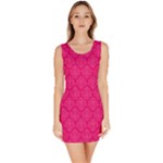 Pink Pattern, Abstract, Background, Bright Bodycon Dress