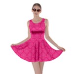 Pink Pattern, Abstract, Background, Bright Skater Dress