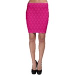 Pink Pattern, Abstract, Background, Bright Bodycon Skirt